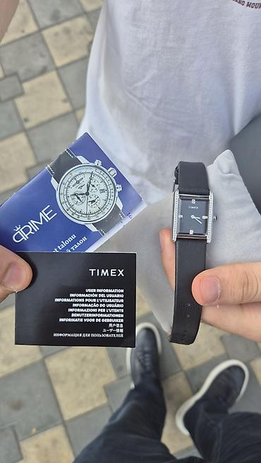 kemerler: Timex qadın saatı – zərif düzbucaqlı korpusla - Brend: Timex - — 4