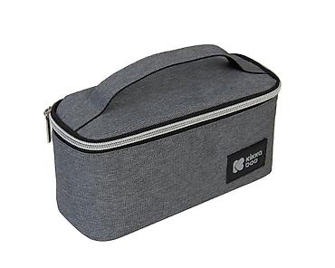 nosene: KIKKA BOO KikkaBoo Termo izolovana torba za hranu Foody – dark grey — 1