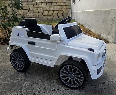 masin usaq ucun: Uşaq elektrik maşını – ağ rəng, G-Class tərzində kuzov Xüsusiyyətlər — 2