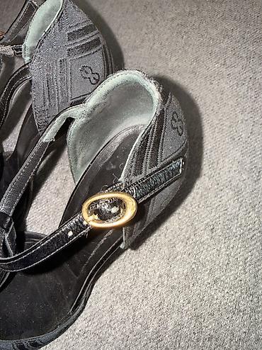 Sandale: Escada Sport Original Koza I saten Odlicne I preudobne Ocuvane — 6