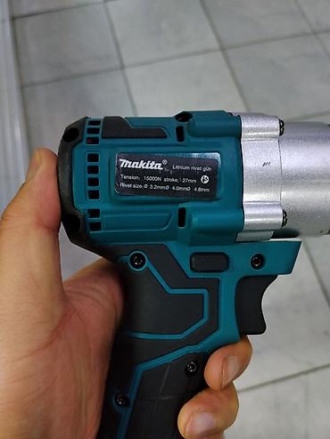 Заклепочные инструменты: Аккумуляторный заклёпочник Makita (Lithium Rivet Gun) - Усилие: 15000 — 2