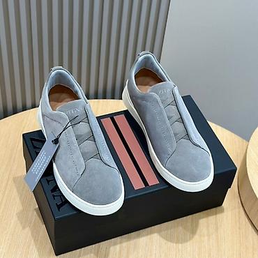 krosovkalar: Zegna Triple Stitch Suede Sneakers Pulsuz Çatdırılma və Vatsap Aktivdi — 5