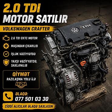 avto zapchasti: Volkswagen Crafter üçün 2.0 TDI CKTC mühərrik. Xüsusiyyətlər: - 2.0 — 1