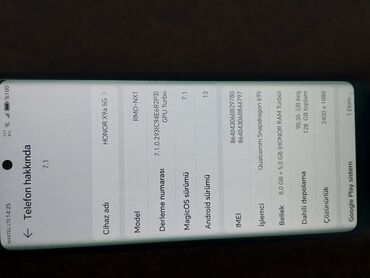 Honor: Honor X9a, 128 GB, rəng - Ağ, İki sim kartlı