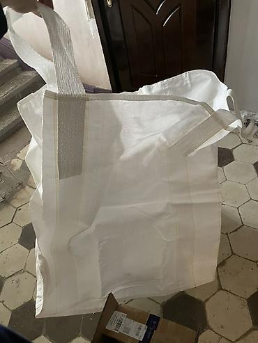 torba asfalt: Ağ rəngli böyük həcmli polipropilen “big-bag” kisə - Material: sıx — 4