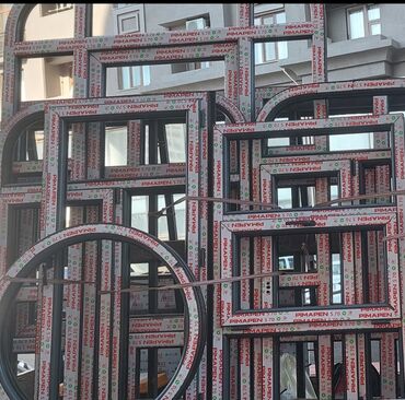 Plastik pəncərələr: Plastik Qapı Pəncərə Sigarişi. Kəyfiyyatli. Sərfəli — 15