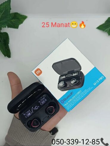 İnformatika: Yeni Simsiz (Bluetooth) Qulaqcıqlar, Xiaomi, rəng - Qara