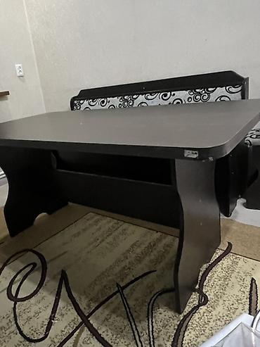 table study: Кухонный уголок с обеденным столом и табуретом. Размер стола 160/85 - — 3