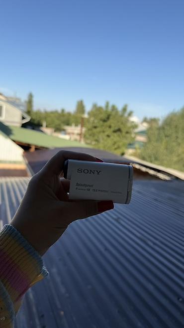 Фото жана видеокамералар: Экшн-камера Sony HDR-AS100V в белом корпусе. Компактная камера для — 2