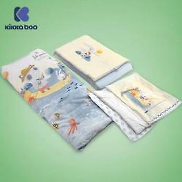 plasticno bure: KIKKA BOO The Fish Panda – komplet posteljine sa ogradicom, 6 delova — 2