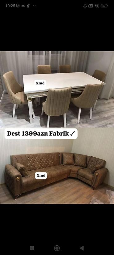 divan metbex: Mebel Dəsti – Fabrik istehsalı Dəst tərkibi: - Yemək masası + 6 ədəd — 1