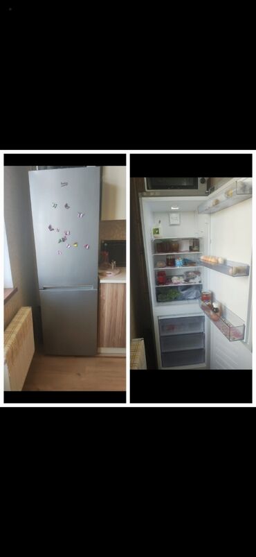Холодильники: Б/у Холодильник Beko, Двухкамерный, цвет - Серый