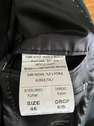 Kostyumlar: Kostyum, Qış, 3XL, rəng - Göy — 2