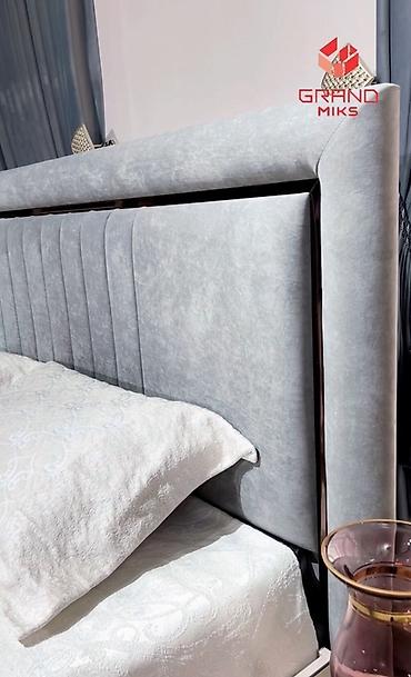 Спальные гарнитуры: Спальный гарнитур, Двуспальная кровать, цвет - Серый — 7