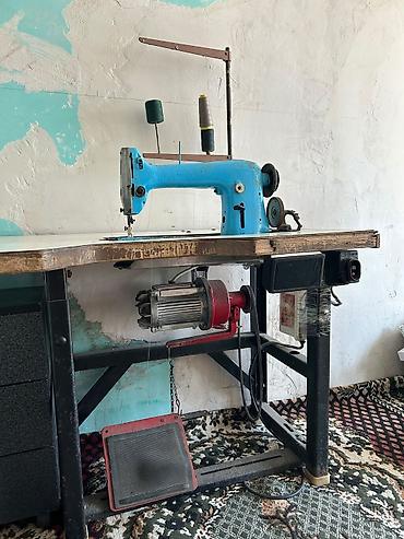 mawin ucun kondisioner: Sənaye tikiş maşını – stolüstü komplekt - Gövdə: ağır metal, mavi — 1