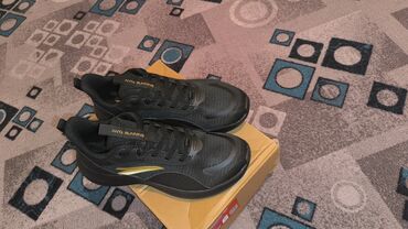 Кроссовки и спортивная обувь: На фотографии изображены кроссовки черного цвета, На язычках