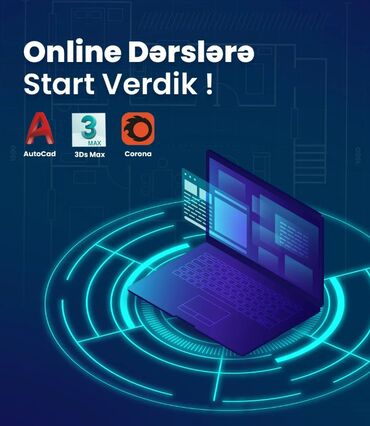 ders: Kompüter kursları | AutoCAD, ArchiCad, Adobe Photoshop | Onlayn