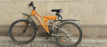 профессиональный горный велосипед: Оранжевый Горный велосипед