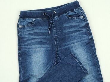 modne jeansy 2022: Spodnie jeansowe, Next, 7 lat, 116/122, stan - Bardzo dobry