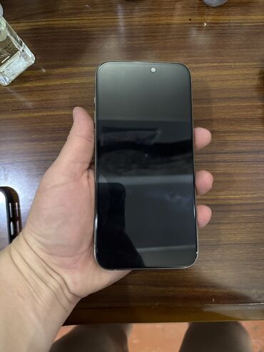 телефон джалал абад: IPhone 15 Pro Max, Колдонулган, 256 ГБ, Natural Titanium, Коргоочу айнек, 86 %