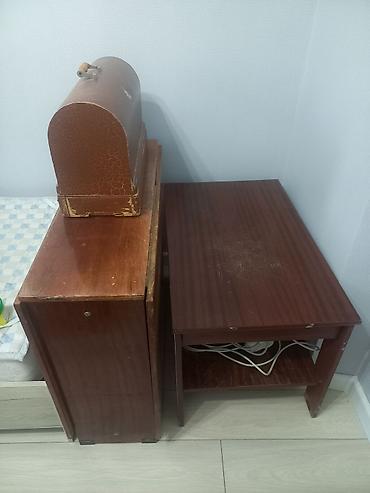 Раскладной советский стол, журнальный столик at lalafo.kg Раскладной советский стол, журнальный столик