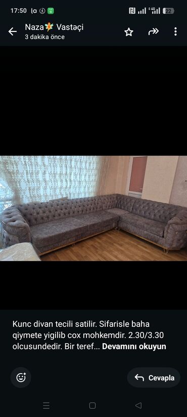 Sifarişlə çarpayılar: Künc divan