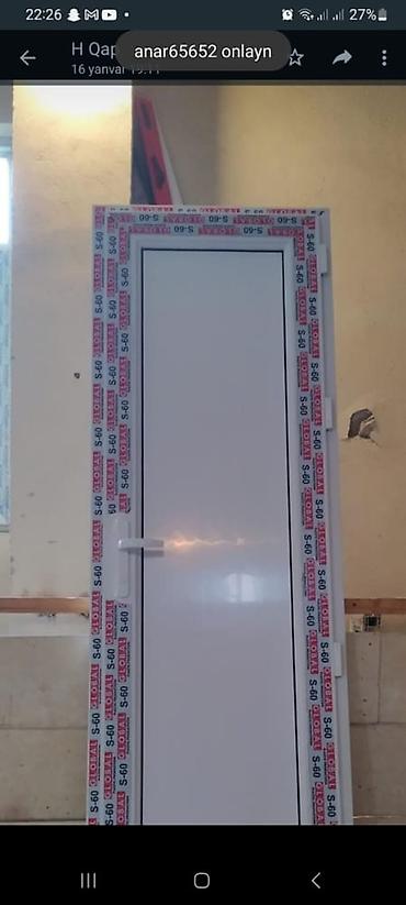 Digər mebel: Plastik qapıların sifarişi Ağ rəngdə qapılar sexden götürmə ilə 110 — 6
