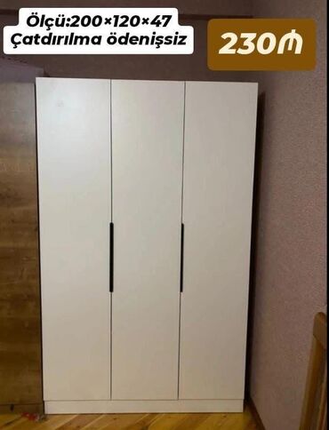 Masa və oturacaq dəstləri: Yeni, 3 qapılı Düz dolab, Qarderob, paltar dolabı lalafo.az -da Masa və oturacaq dəstləri: Yeni, 3 qapılı Düz dolab, Qarderob, paltar dolabı