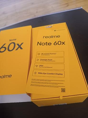 smartfon telefonlar: Realme Note 60, 128 GB, rəng - Qara, İki sim kartlı — 6