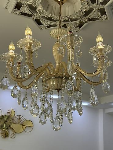 omid lüstur: Çılçıraq, 6 lampa, Şüşə — 1