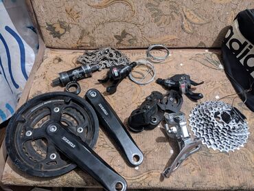 каретка: Продается группсет Sram. Монетки x7, переключателя Х3 и Х5. Шатуны