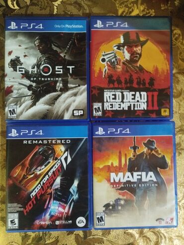 sony playstation 4 бишкек цена: Продаю игры на плейстейшн 4 GHOST RED DEAD REDEMPTION || NEED FOR