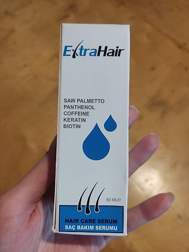 biotin: ExtraHair Saç Baxım Serumu – 50 ml Tərkib və aktiv maddələr: - Saw — 1