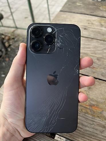 aple 14: IPhone 14 Pro Max, 128 GB, Qara, Qırıq — 2