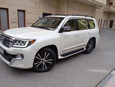 Toyota: Toyota Land Cruiser (200 seriyası) – ağ rəngli, tam ölçülü premium — 3