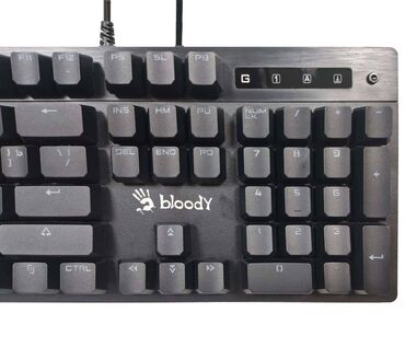 Клавиатуры: Клавиатура, A4Tech, Механическая, Проводное подключение, Размер: 100% — 14