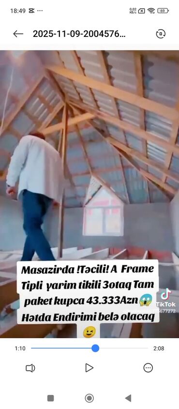 Həyət evləri və villaların satışı: 3 otaqlı, 68 kv. m, Təmirsiz — 4