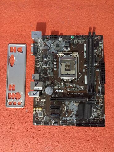 ноутбук для офиса: Материнская плата, Б/у, MSI, LGA1151 v2, Micro-ATX, Для ПК