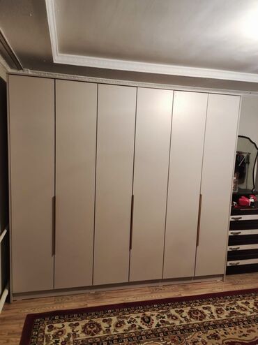 Шкафы для одежды: 6х дверный шкаф!!! Рассрочка через М+ Высота 2.20 Ширина 2.40 Глубина — 5