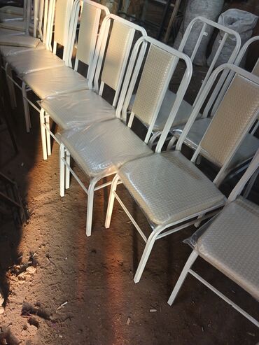 Stullar: Mətbəx üçün, Qatlanmayan, rəng - Ağ Stul — 2