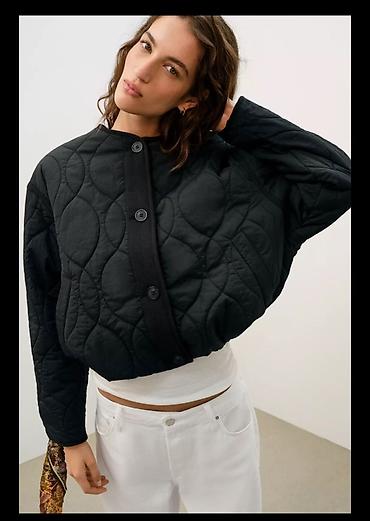Üst geyimi: 🖤 ZARA qara quilted jaket — mövsümün hit modeli! Minimalist, amma çox — 2