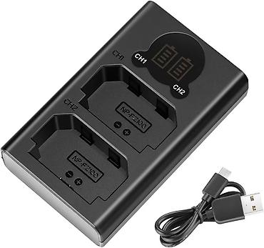 video registor: Neewer NP-FZ100 İkili Batareya Adapteri və USB Şarj Cihazı Sony — 1