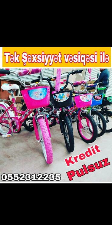 12 lik velosiped: Yeni İki təkərli Uşaq velosipedi Stels, 20", Pulsuz çatdırılma