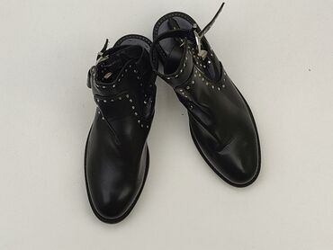 spódnice skora czarne: Ankle boots for women, 41, condition - Perfect