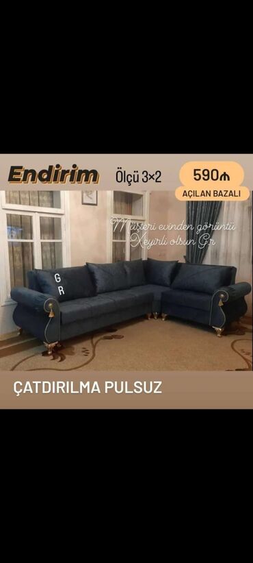 açılıb yığılan divan: Künc divan, Yeni, Açılan, Bazalı