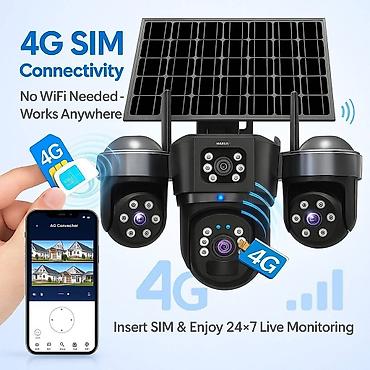 kamera güneş paneli: 4G SIM-lə işləyən günəş panelli PTZ təhlükəsizlik kamerası - 4G SIM — 1