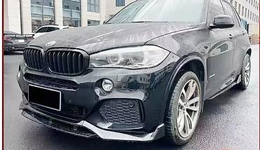 Юбка переднего бампера BMW, 2018 г., цвет - Черный, Новый, Самовывоз