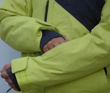 Zimske jakne: Muška zimska/ski jakna – limeta zelena sa crnim panelom - Topao — 10
