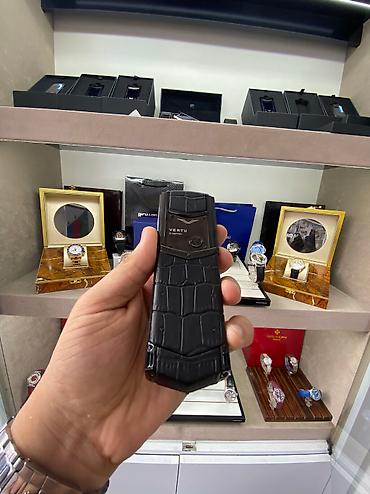 butun telefonlar: Vertu Signature Ultimate JetBlack Premium Class Alligator Kredit Tek — 6