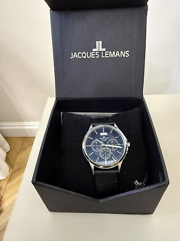 Кол сааттар: Jacques Lemans Chronograph мужские наручные часы новые отличный — 5